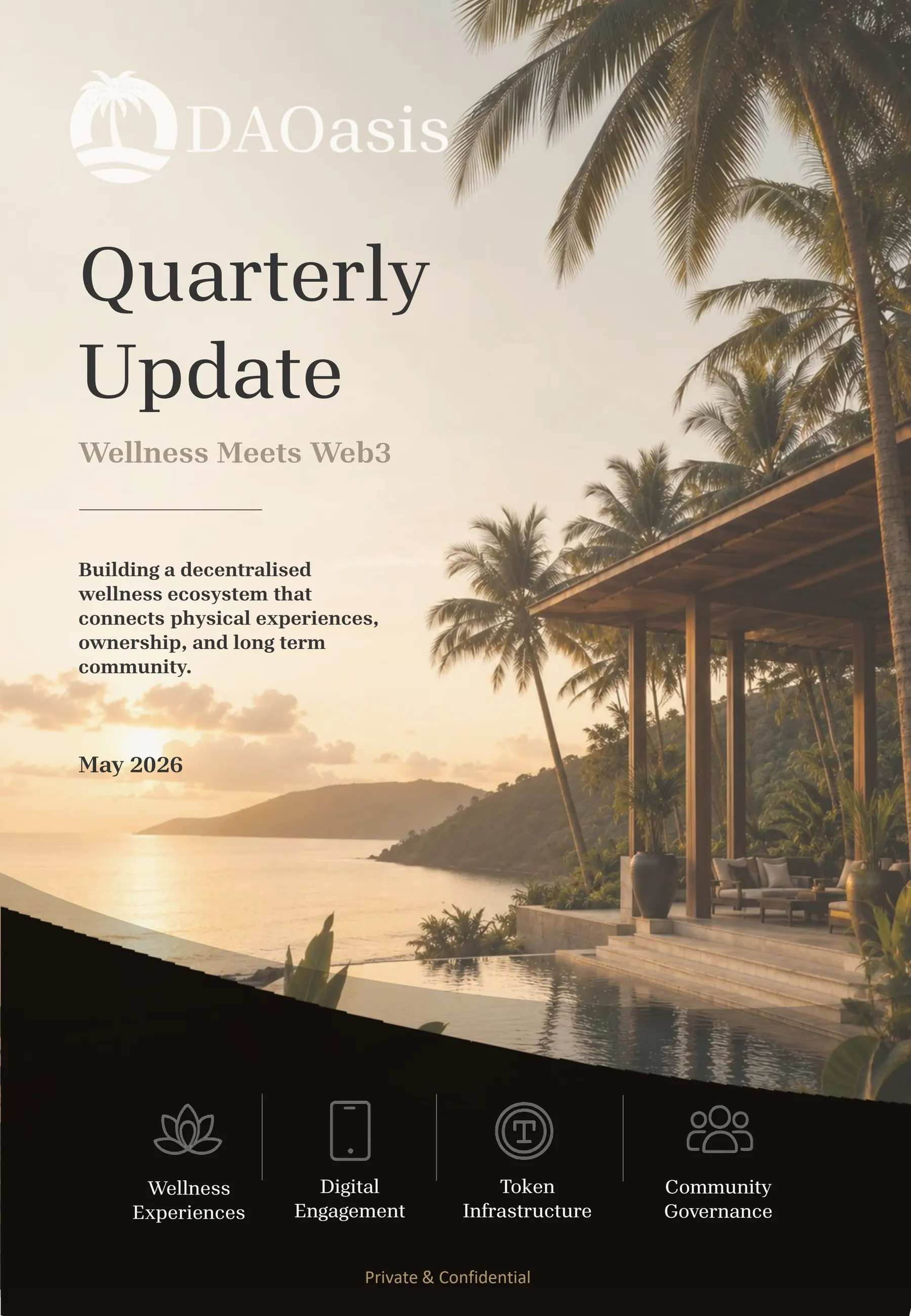 DAOasis Quarterly Update — May 2026 cover